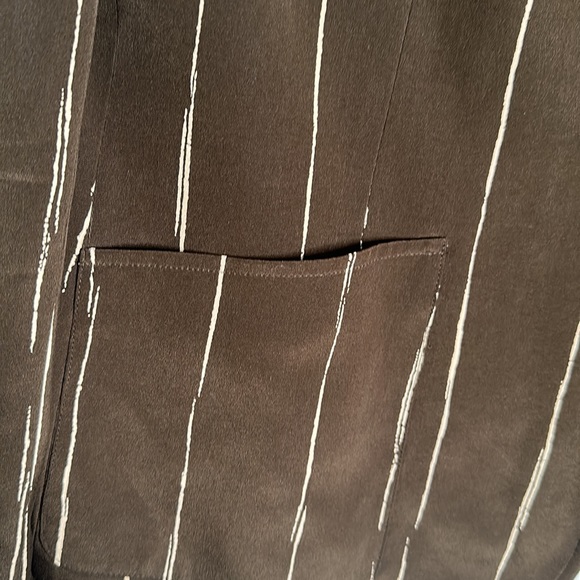 Jones New York brown beige slik pants suits size 16w - Picture 9 of 15